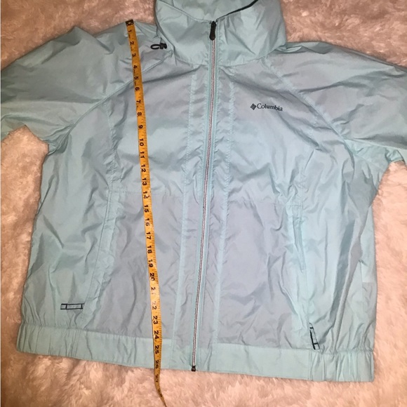 Columbia light blue rain jacket size 2X - Picture 4 of 5